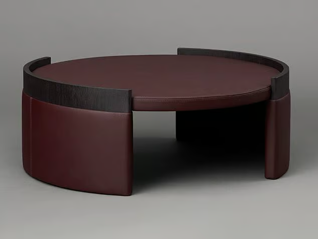 CUFF - Leather coffee table _ Articolo Studio